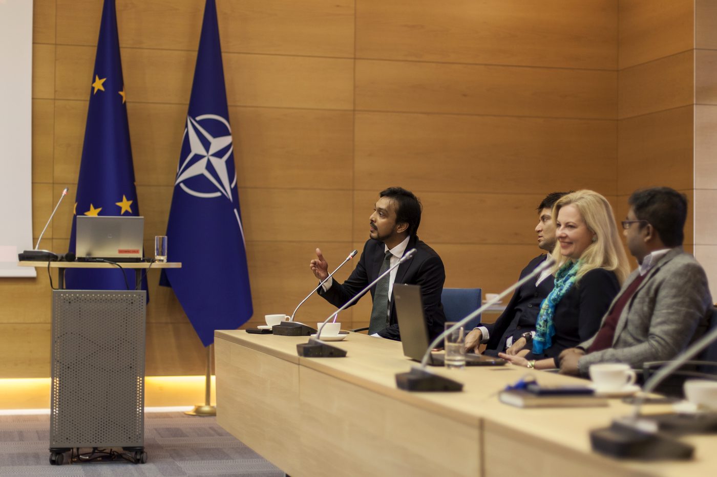 Speaking on a panel