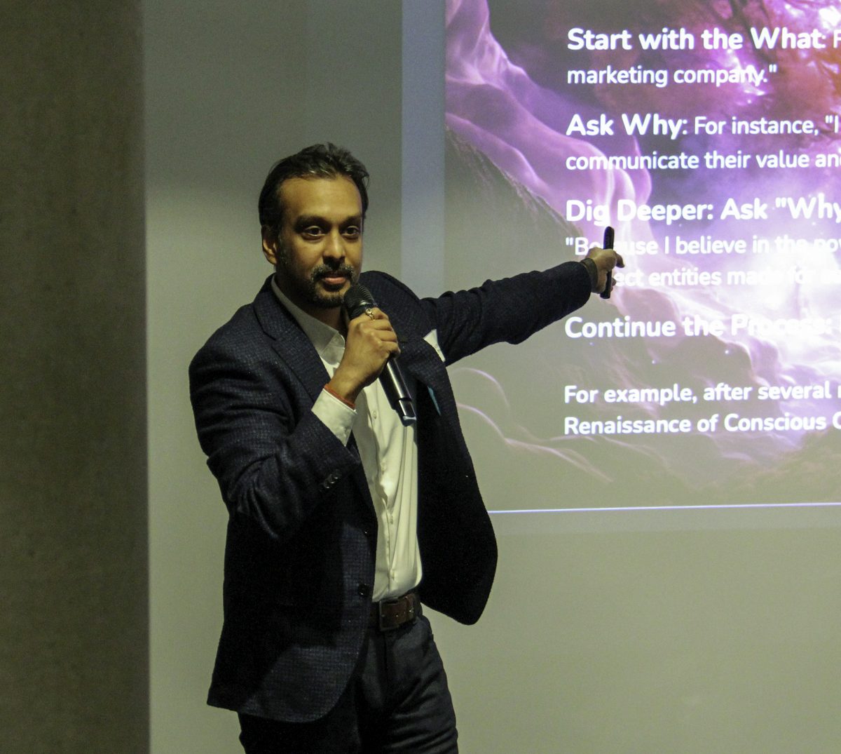 A keynote in progress